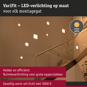 VariFit LED-verlichting in warm wit voor trappenhuis met op maat gemaakte montagegaten