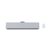 Silver metal LED track spotlight with 18 light sources for modern indoor lighting