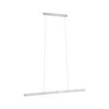 Moderne LED-Pendelleuchte aus gebürstetem Aluminium in Silber für stilvolle Raumbeleuchtung