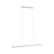 Moderne LED-Pendelleuchte aus gebürstetem Aluminium in Silber für stilvolle Raumbeleuchtung