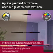 Aptare pendant luminaire with tunable white and RGBW colours for versatile lighting options