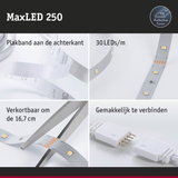 MaxLED 250 LED-strip met plakband, 30 LEDs per meter, verkortbaar om de 16,7 cm, eenvoudig te verbinden