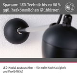 Schwarze LED-Wandleuchte mit austauschbarem Modul für nachhaltige und flexible Beleuchtungslösung
