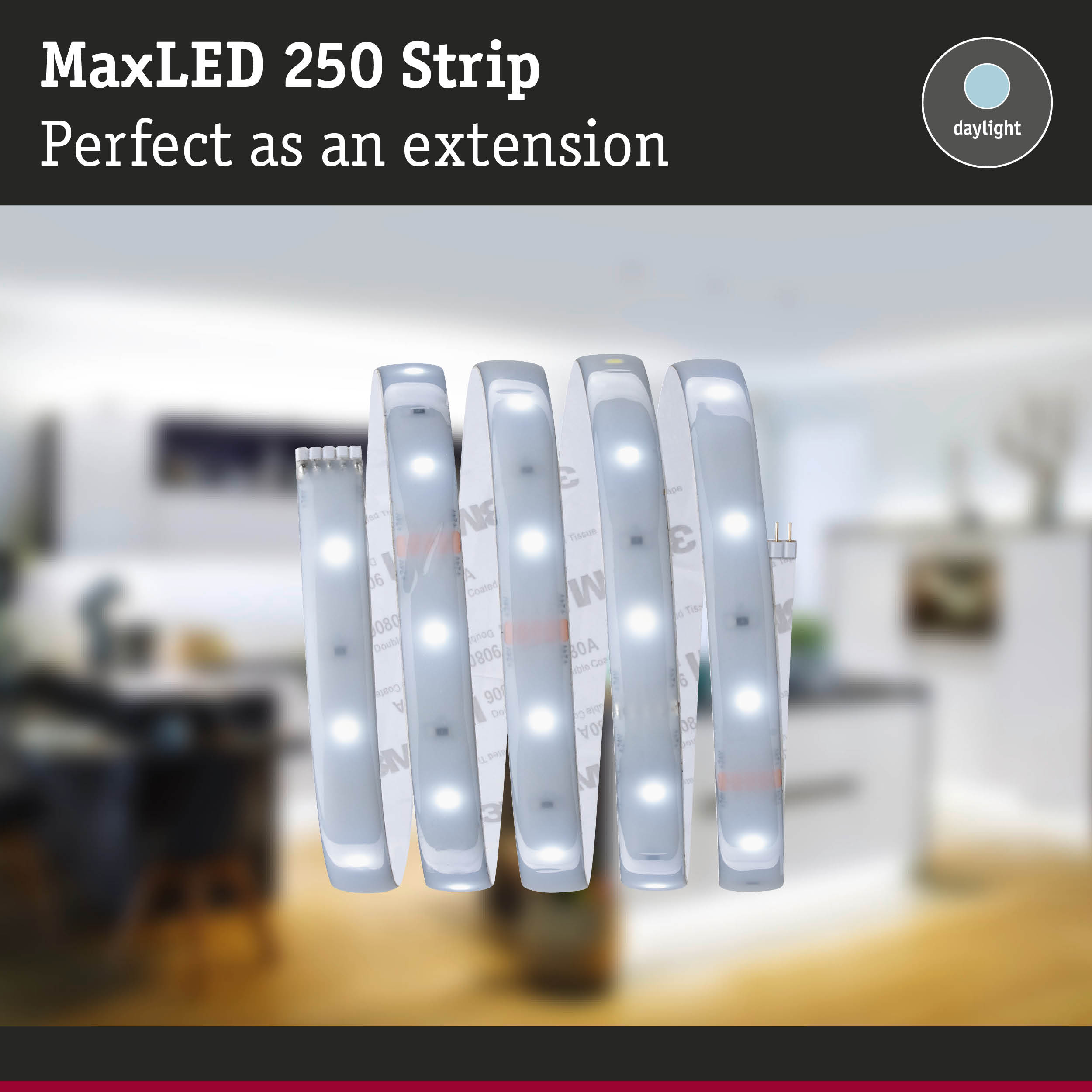 MaxLED 250 Strip white daylight LED light strip ideal as extension for home lighting solutions