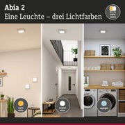 Abia 2 LED-Deckenleuchte in Weiß mit drei Lichtfarben warmweiß, neutralweiß und tageslichtweiß