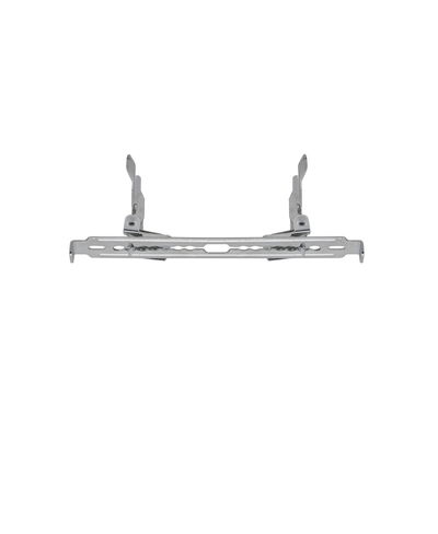 Support réglable en métal argenté pour spots encastrés avec clips de fixation