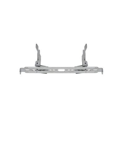 Adjustable silver metal bracket for recessed lights with mounting clips