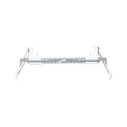Support réglable en métal argenté pour spots encastrés avec clips de fixation