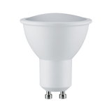 White LED lamp with GU10 base made of plastic for energy-saving lighting