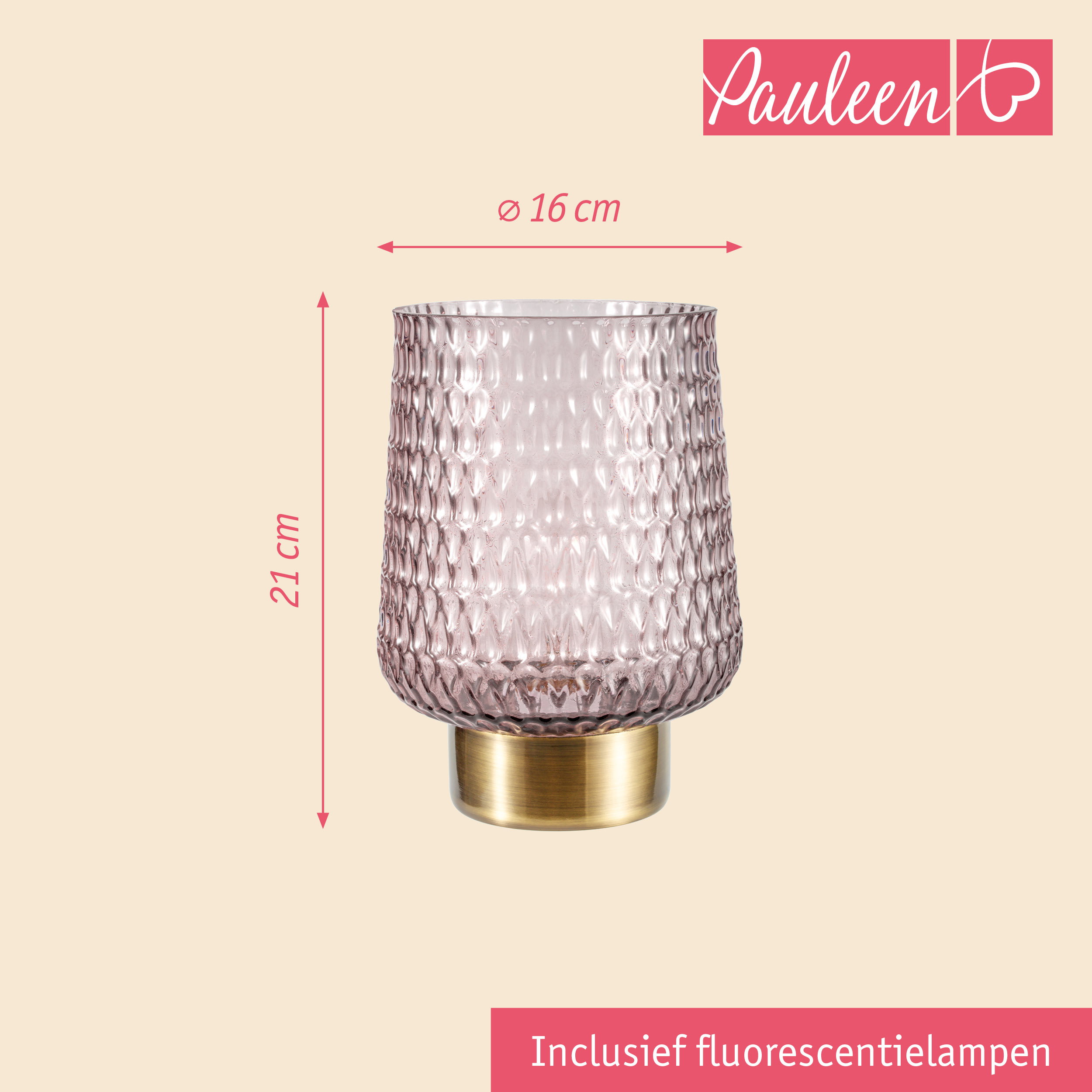 Paulmann Pauleen LED-tafellamp Sparkling Glamour E27 2700K 30lm 0,8W Bruin/Messing