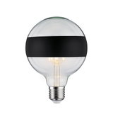 Glühbirne mit klarem Glas und schwarzem Streifen, LED-Filament, energiesparende Leuchte