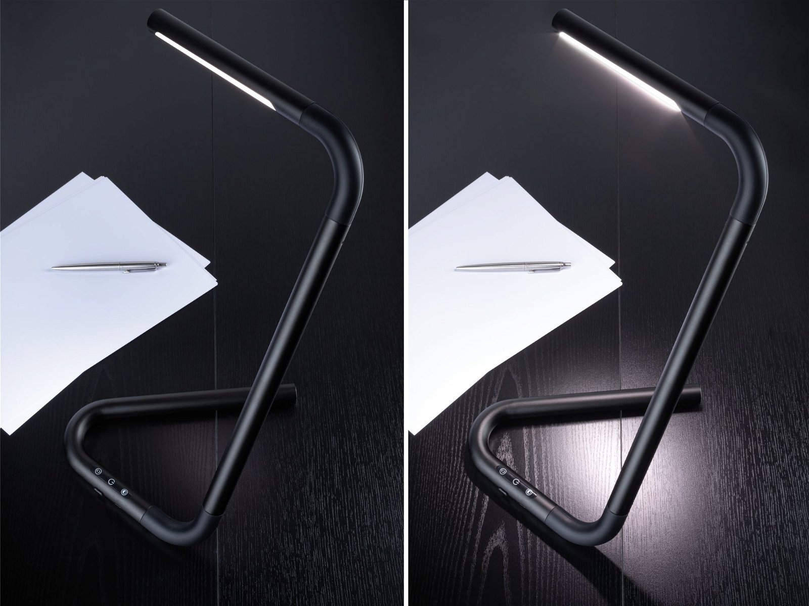Lampe de bureau LED FlexLink Tunable White 370lm 4,5W Noir