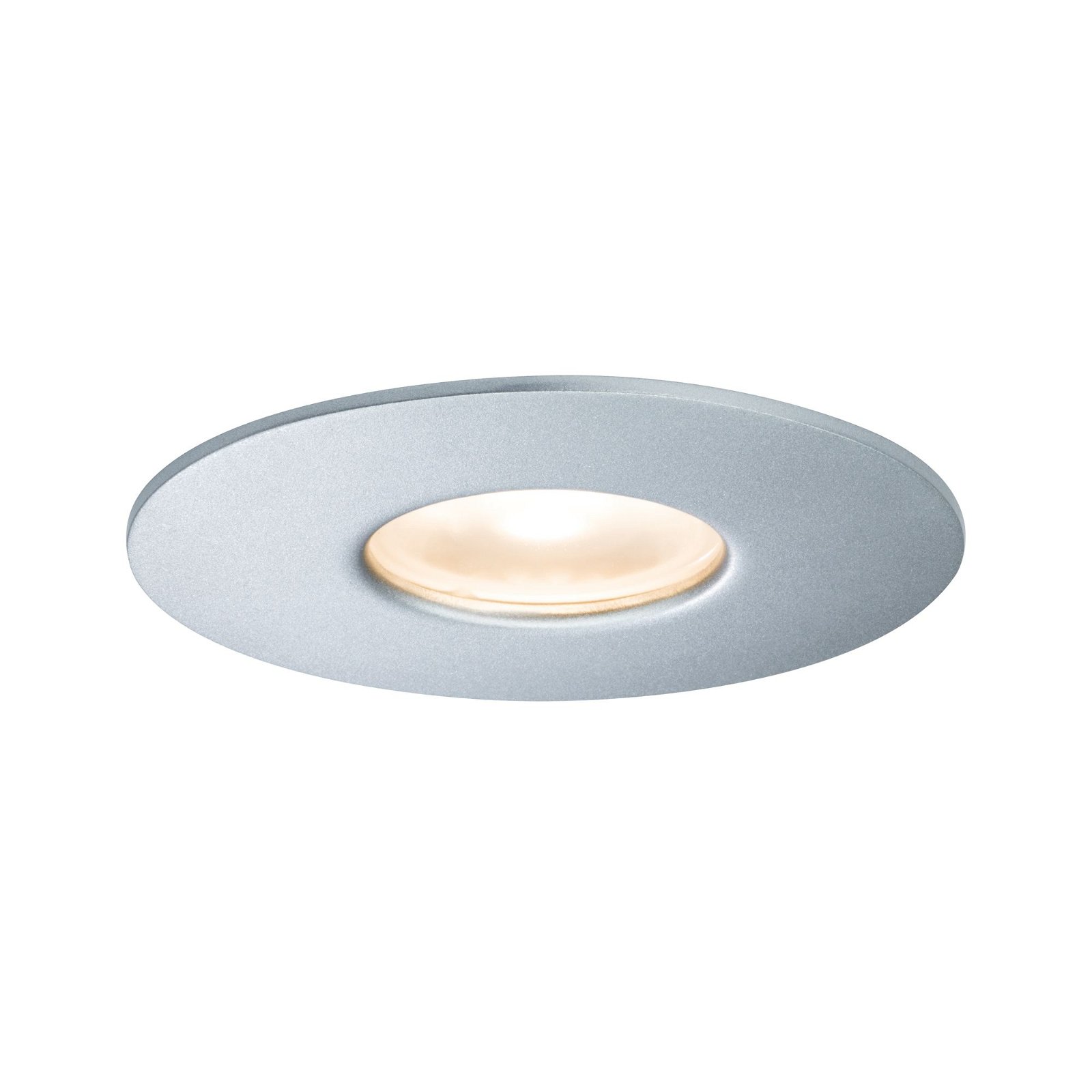 House Outdoor recessed luminaire IP44 round 95mm 3000K 4,4W 410lm 230V Silver Metal/Acrylic