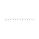 LED light strip with warm white light and transparent casing for modern indoor lighting