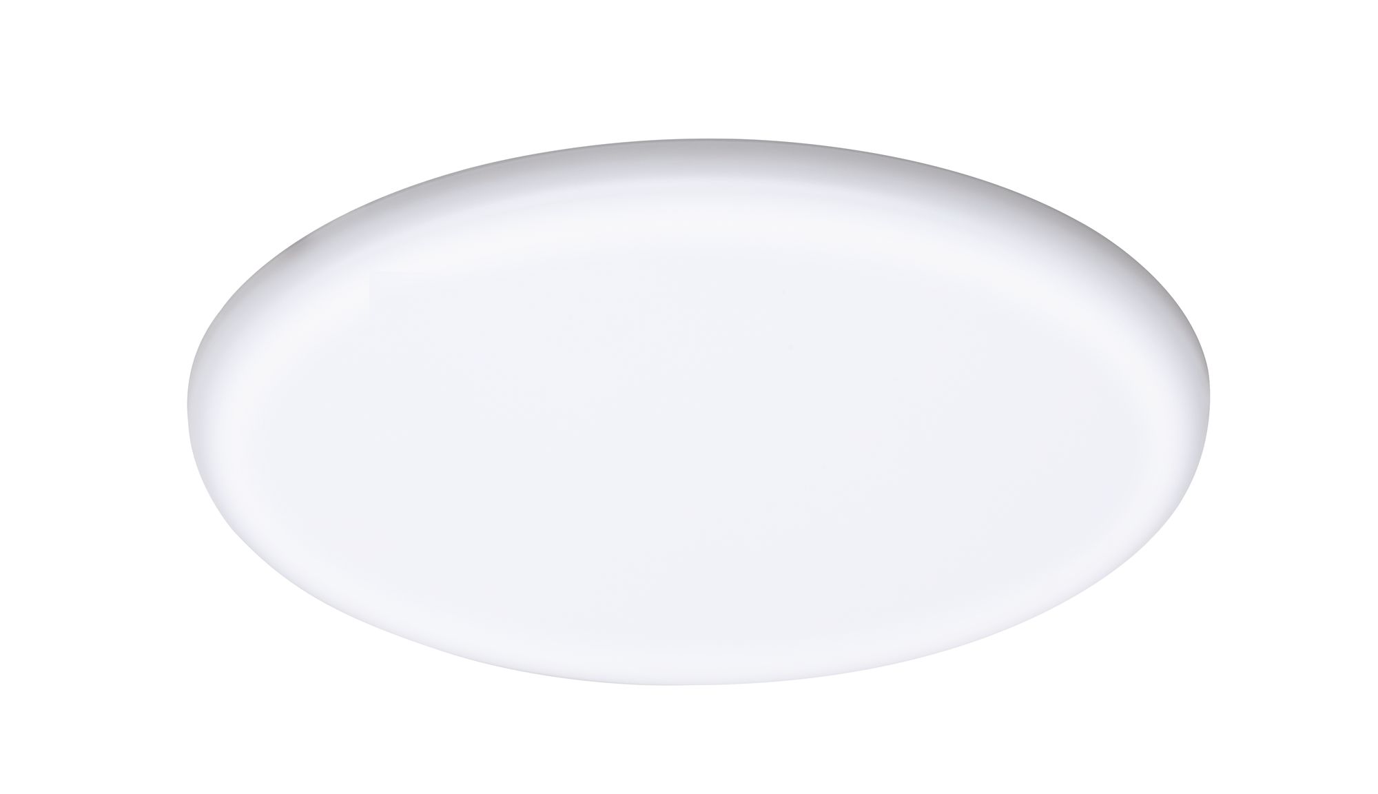 Rundes weißes LED-Deckenlicht mit mattem Kunststoffgehäuse für moderne Innenbeleuchtung