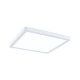 Square white LED ceiling light made of plastic for modern room lighting