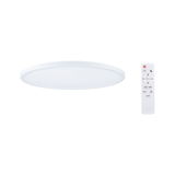 Ronde witte LED-plafondlamp met afstandsbediening voor dimbaar licht en kleurverandering