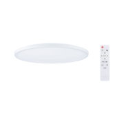 Plafonnier LED rond blanc avec télécommande pour éclairage dimmable et changement de couleur