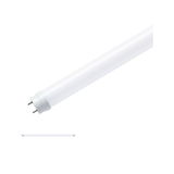 Tube LED blanc avec deux broches métalliques, tube fluorescent économique pour éclairage intérieur