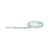 Flexible LED strip with green LEDs on white base for decorative lighting and ambiance.