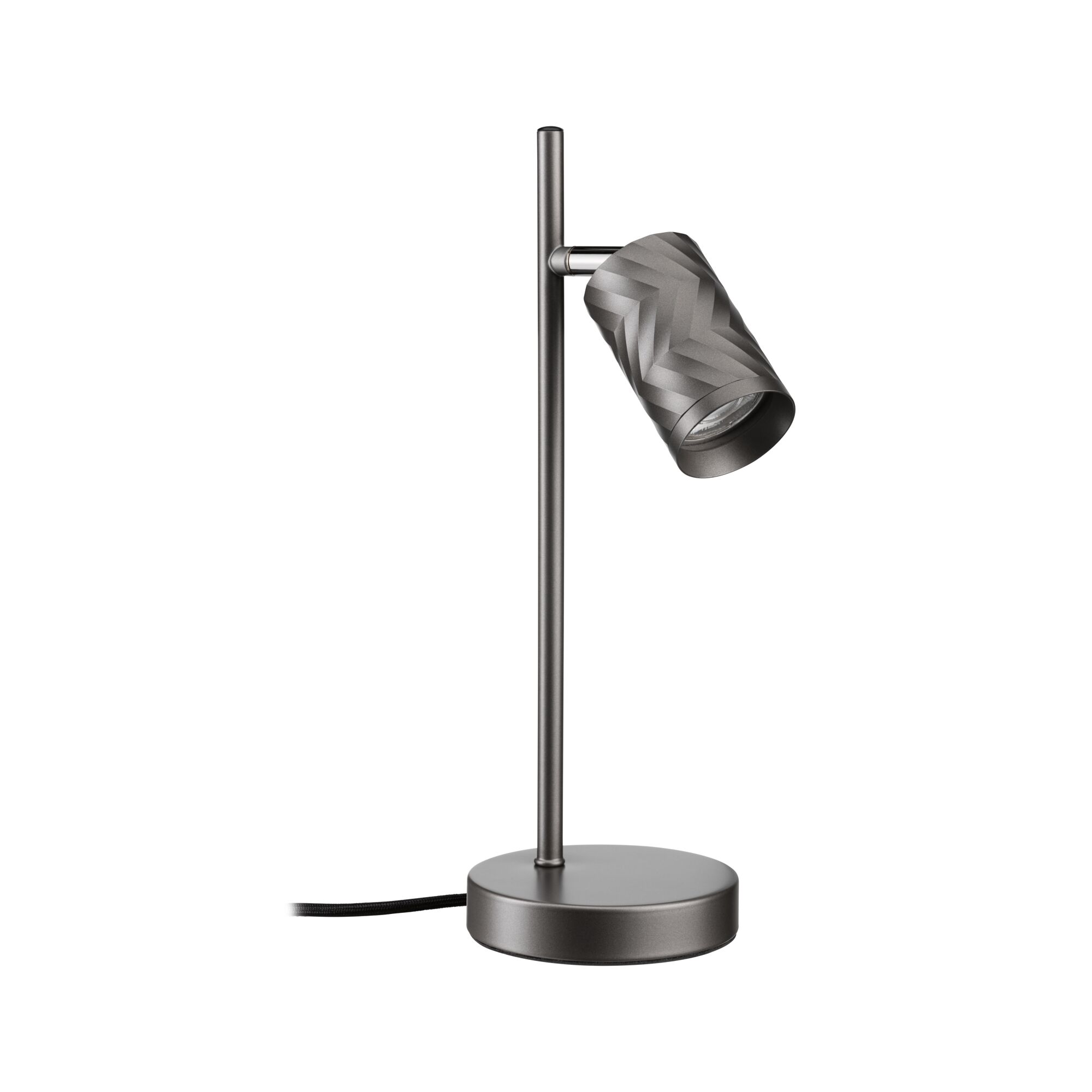 LED-tafellamp Loreva GU10 max. 7W Titaanium Metaal