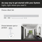 URail Rail Basic Set 230V Signal white