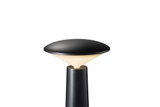 Modern black floor lamp with matte shade and warm white light for stylish room illumination