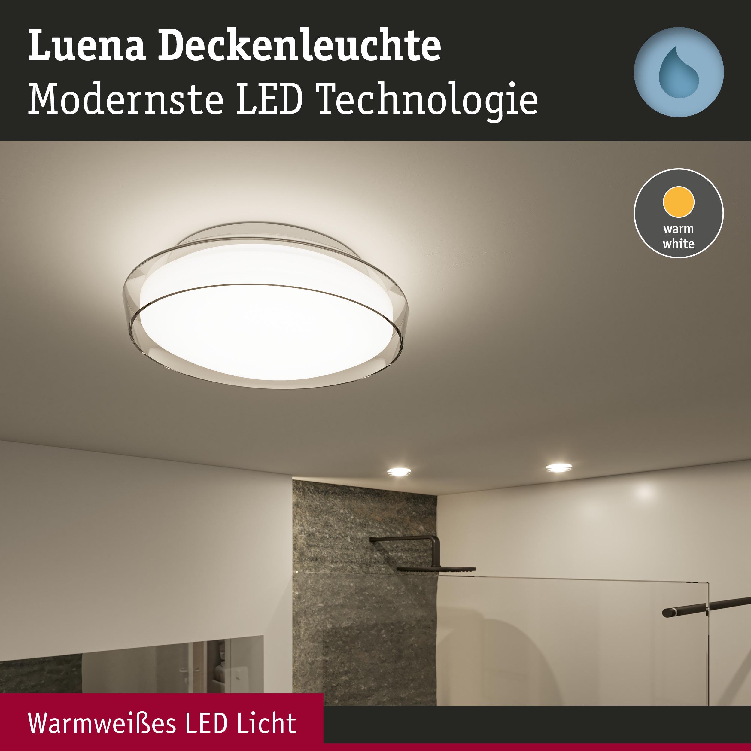 Luena Deckenleuchte mit modernster LED-Technologie und warmweißem Licht in weißem Design