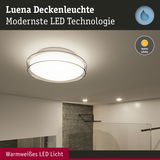 Luena Deckenleuchte mit modernster LED-Technologie und warmweißem Licht in weißem Design