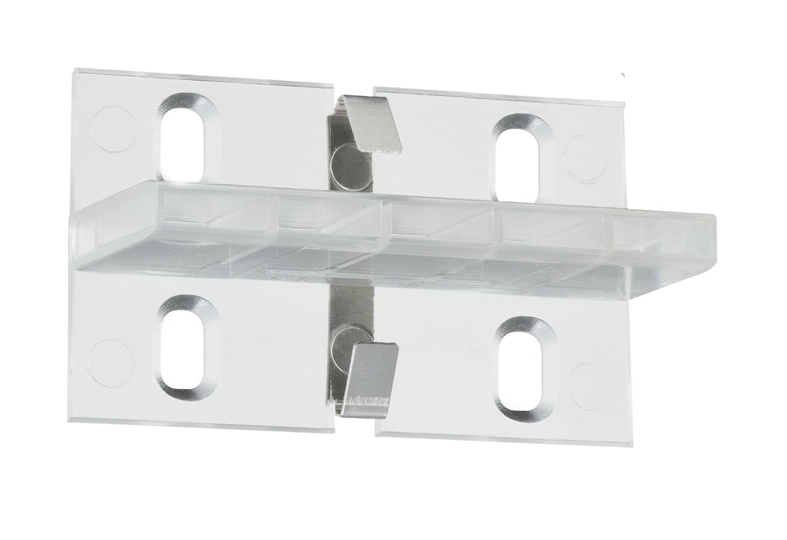LED Strip Profil Duo Montage-Set Fixture 4er Pack Transparent