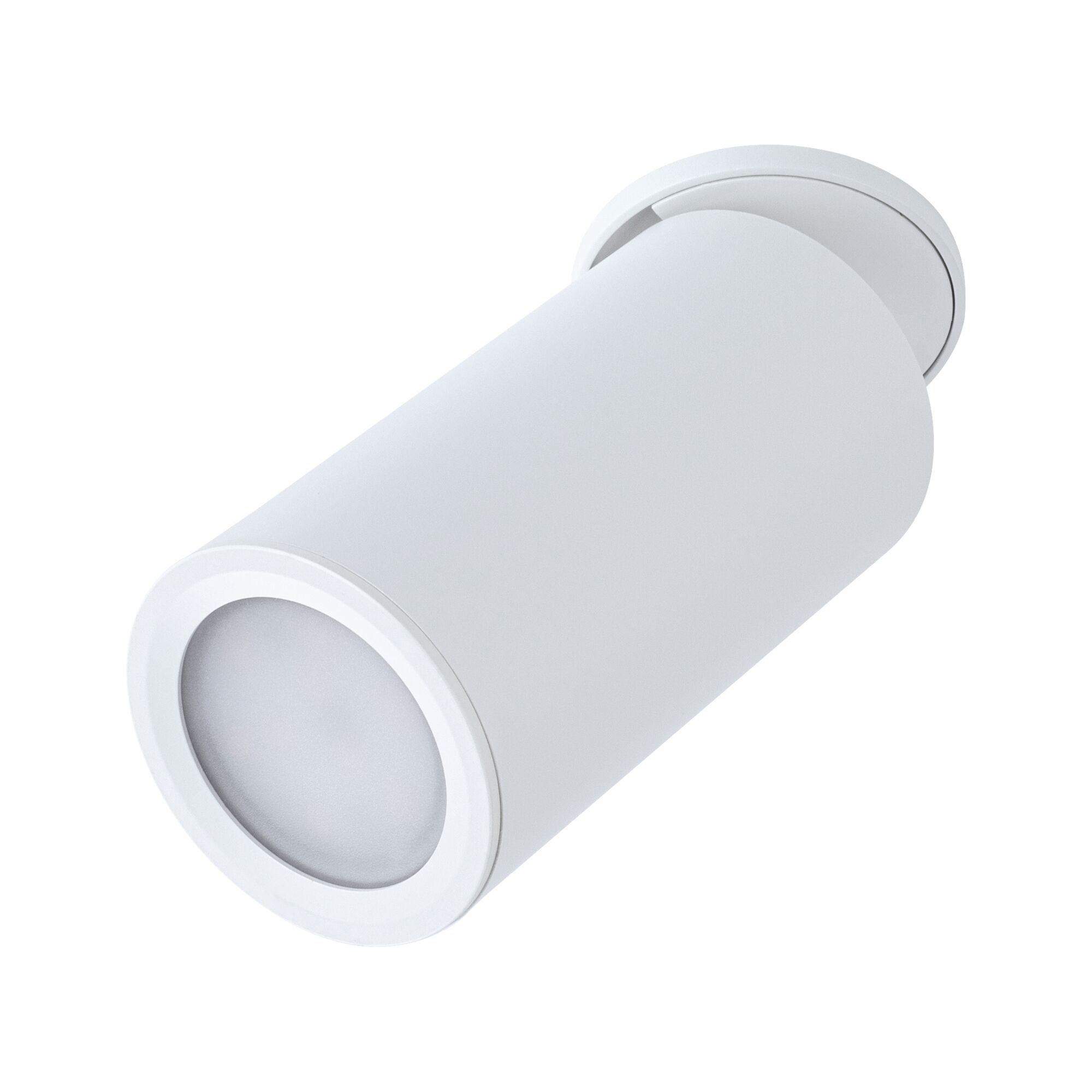 Modern white metal ceiling spotlight for focused indoor lighting and home use
