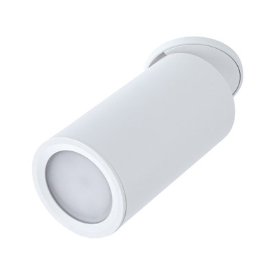 Modern white metal ceiling spotlight for focused indoor lighting and home use