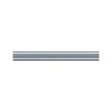 Long silver aluminum profile for LED lighting systems, modern design for indoor use