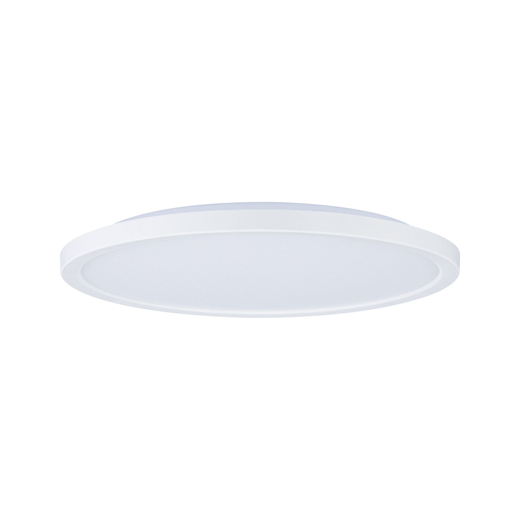 Runde weiße LED-Deckenleuchte mit flachem Design aus Kunststoff für moderne Innenbeleuchtung