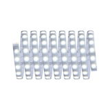 Flexibler LED-Lichtstreifen mit warmweißem Licht und selbstklebender Rückseite für vielseitige Beleuchtung.