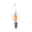 Ampoule à incandescence E14 230V 1lm 3W 1500K Clair Ampoule en forme de flamme avec verre transparent et culot E14 pour éclairage décoratif