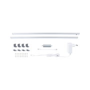 LED-Unterbauleuchten-Set in Weiß mit Montagematerial und Netzteil für flexible Küchenbeleuchtung