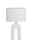 Pauleen Lampe à poser Glow of Purity E14 max. 20W Blanc/Beige Lampe de table blanche moderne avec abat-jour en tissu et base en céramique en forme d'arche