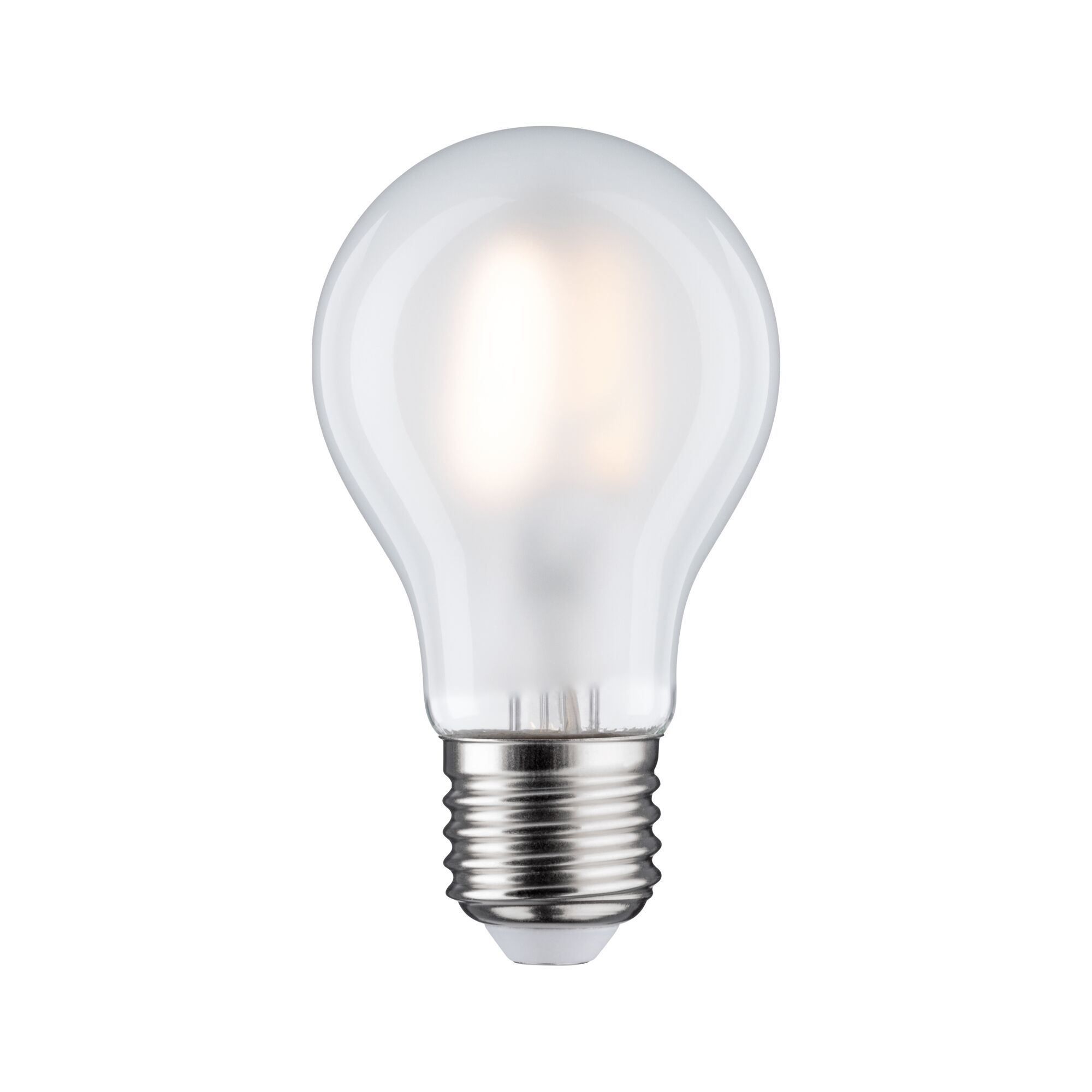 Classic LED light bulb with frosted glass and E27 base for energy-efficient lighting