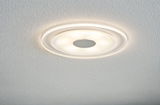 Ronde LED-plafondlamp van wit kunststof met warm wit licht voor moderne woonruimtes