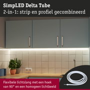 Flexibele LED-lichtslang met 90° hoek en homogeen lichtbeeld voor keukenverlichting