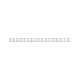 Long LED light strip with warm white light and transparent casing for modern room lighting