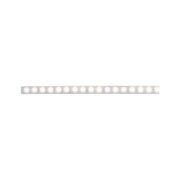 Lange LED-lichtstrip met warm wit licht en transparante behuizing voor moderne kamerverlichting