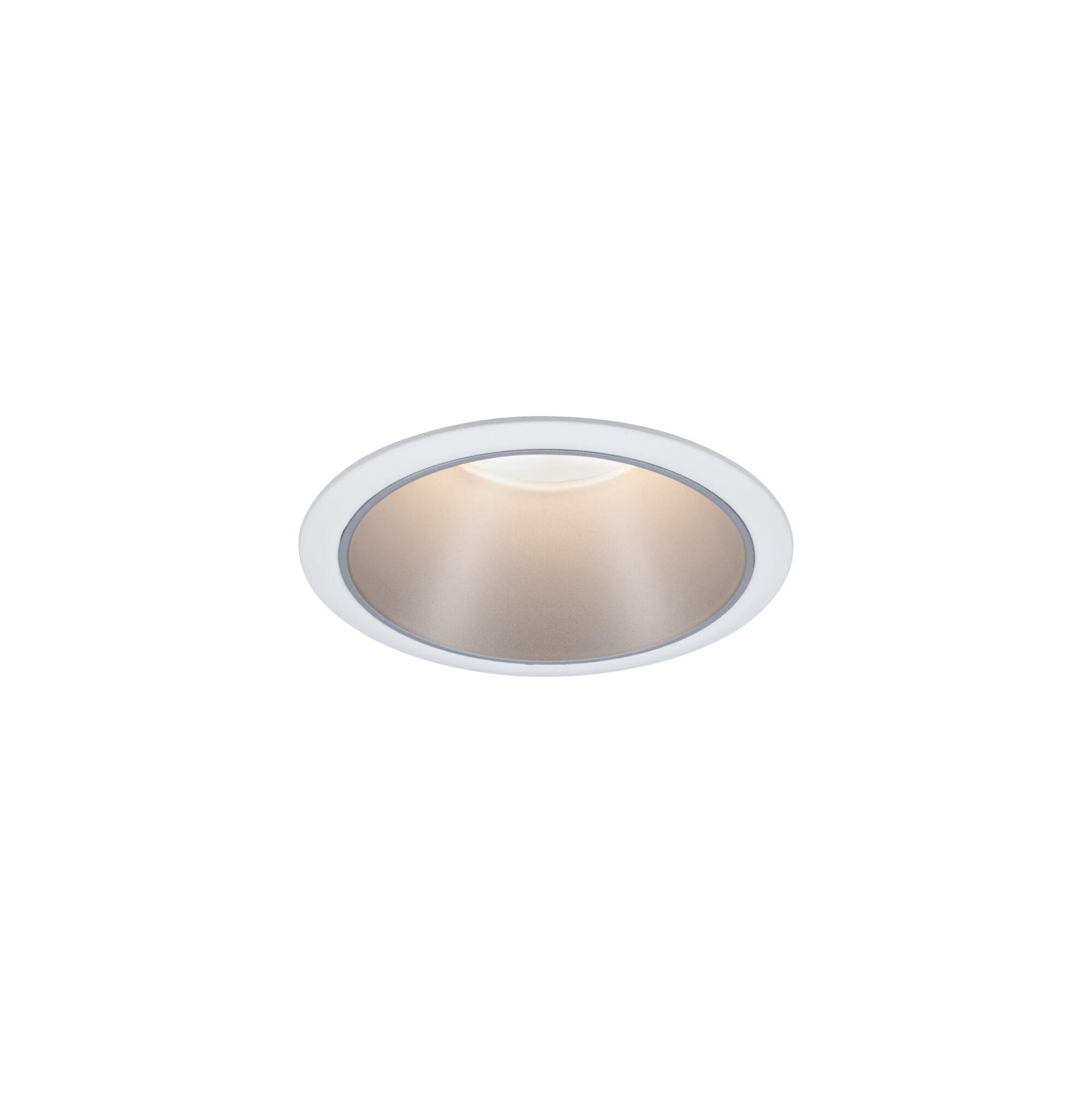 Round white LED recessed light housing with aluminium reflector for modern lighting solutions
