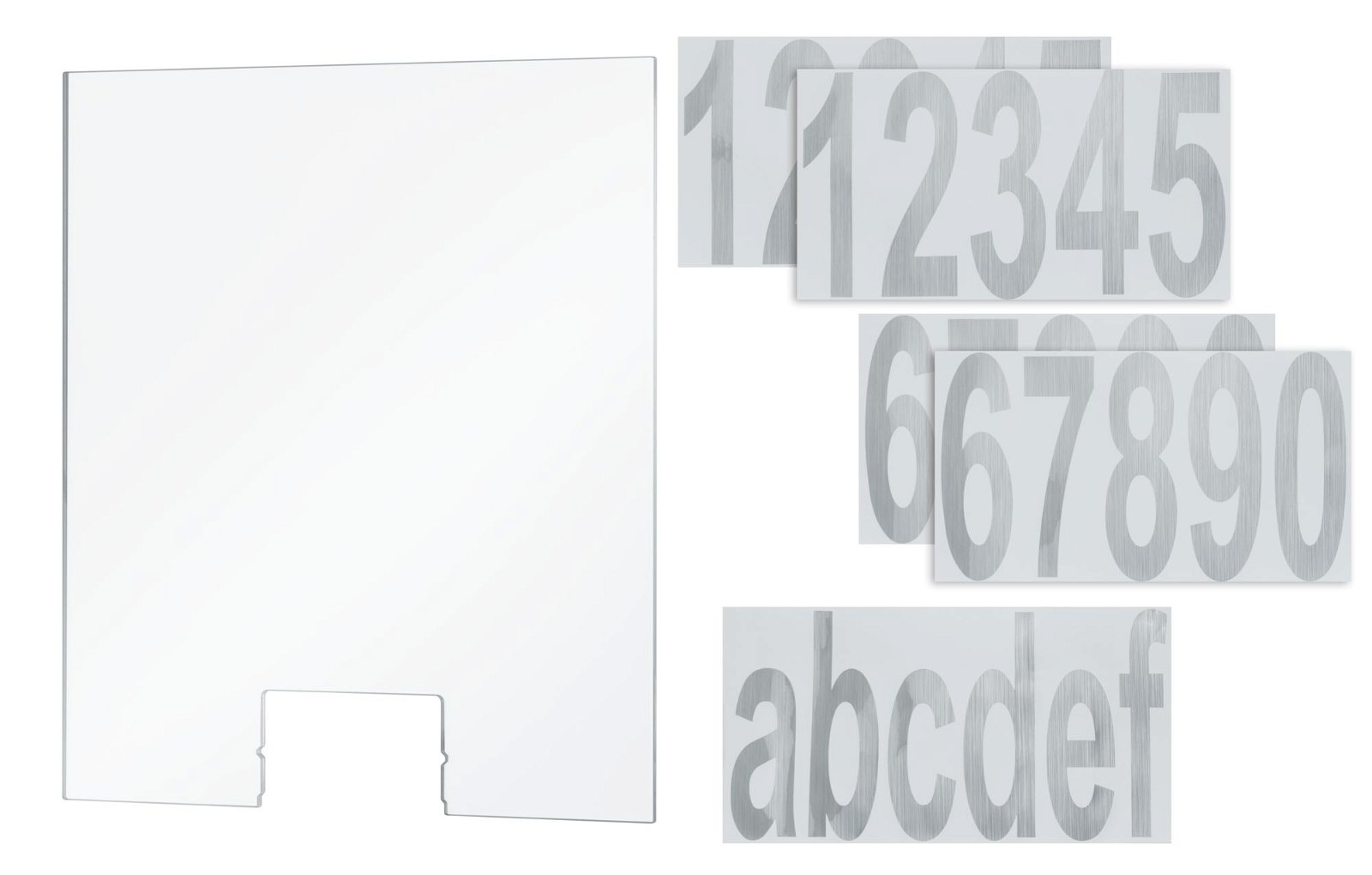 Hausnummer für House Wandleuchte Cone Transparent/Silber