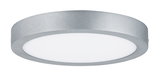 Ronde LED-plafondlamp van zilverkleurig aluminium met witte diffuser voor moderne verlichting