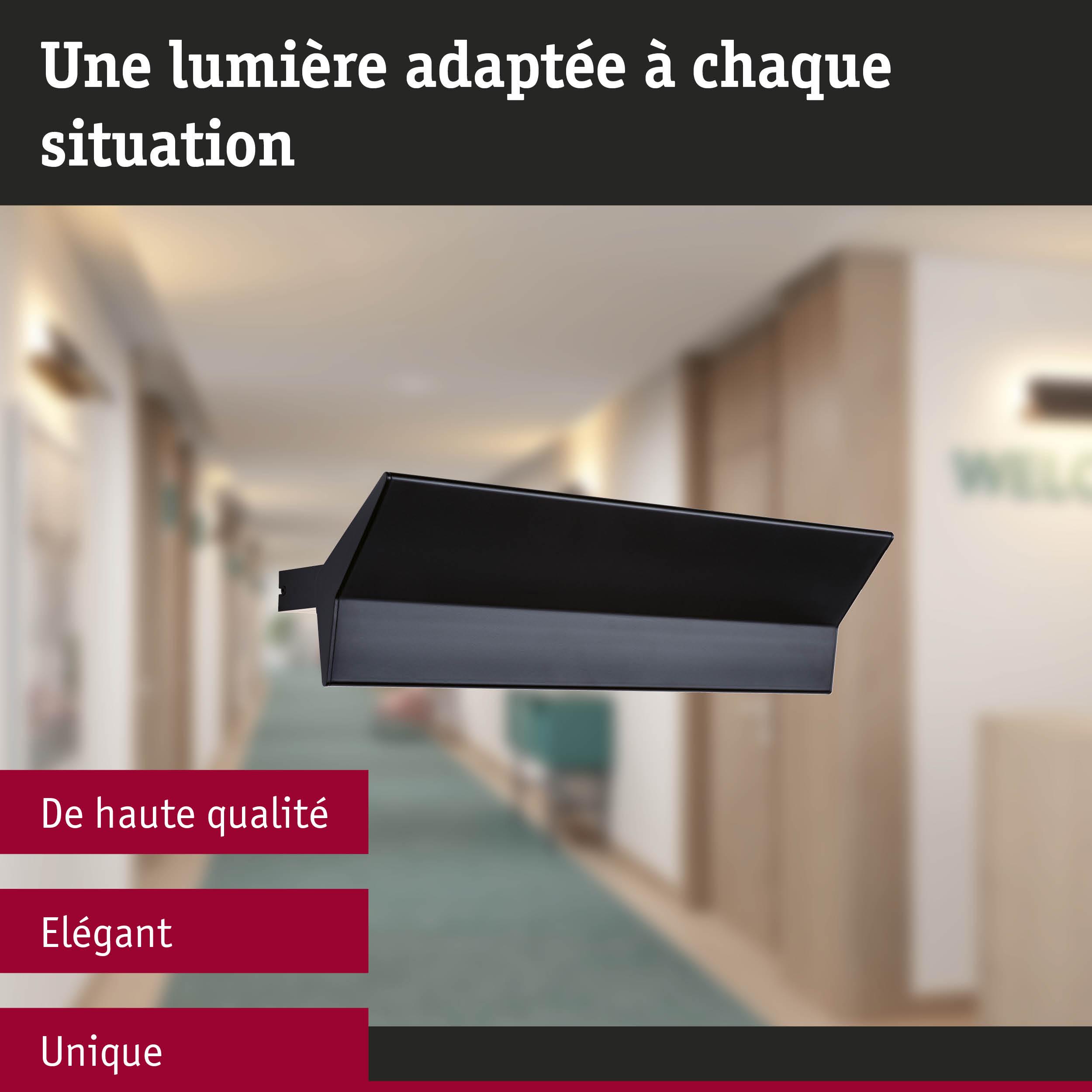 Applique murale noire élégante en métal pour éclairage de couloir au design moderne
