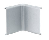 Zilverkleurige metalen hoekverbinder met matte afwerking voor LED-stripprofielen in verlichtingsinstallaties