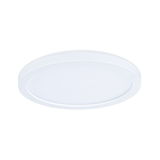 Round white LED ceiling light made of plastic for energy-efficient room lighting