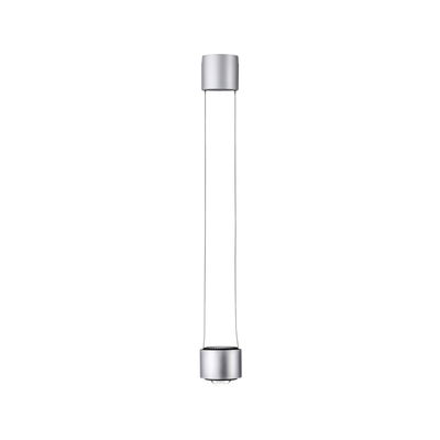 Moderner silberner LED-Pendelleuchte aus Metall mit minimalistischem Design für Wohnräume